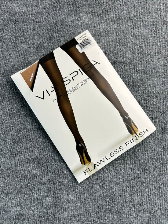 Via Spiga Accessories - Via Spiga Flawless Finish Sheer Control Top Pantyhose Color Honey Size B NIP